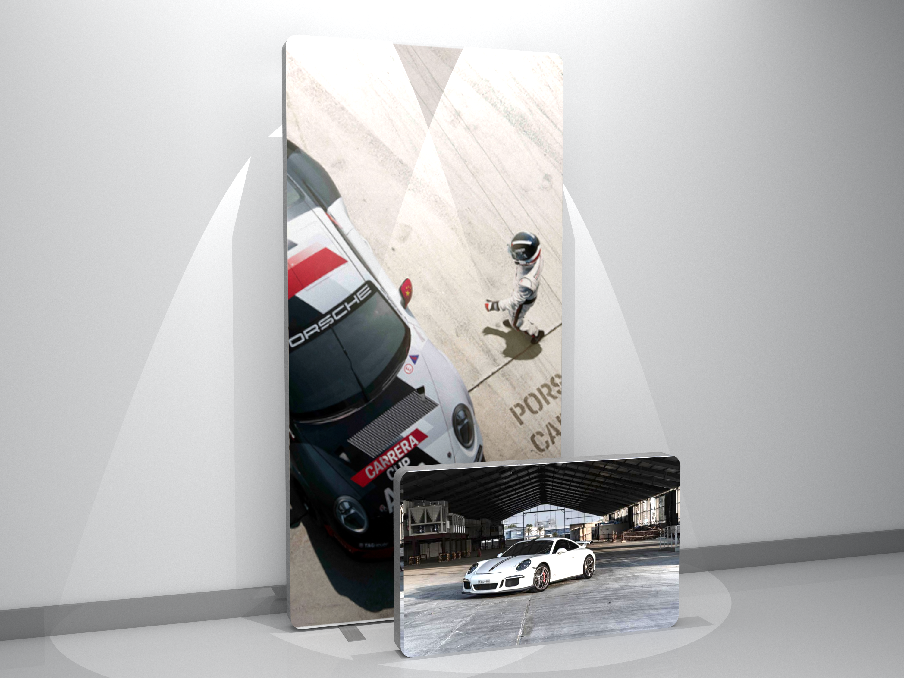 Round Angle Fabric Frame Light Box