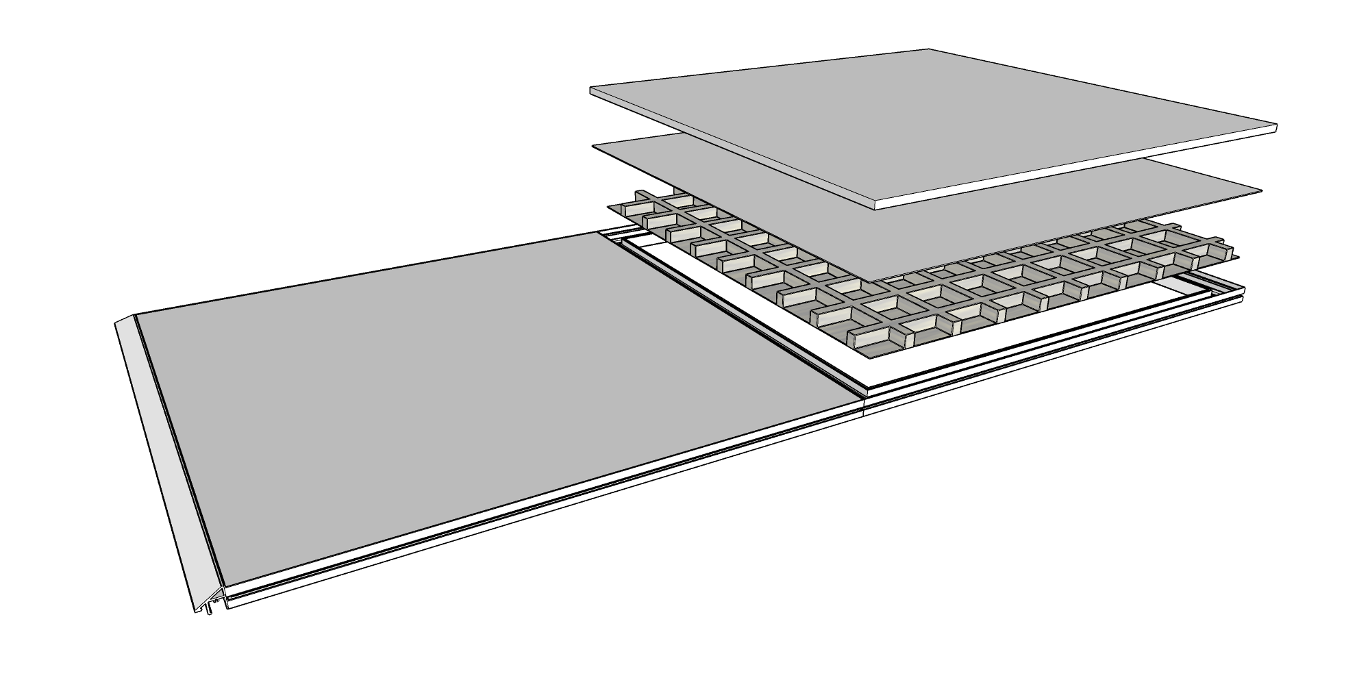 H35 Aluminum Alloy Platform （Glass)