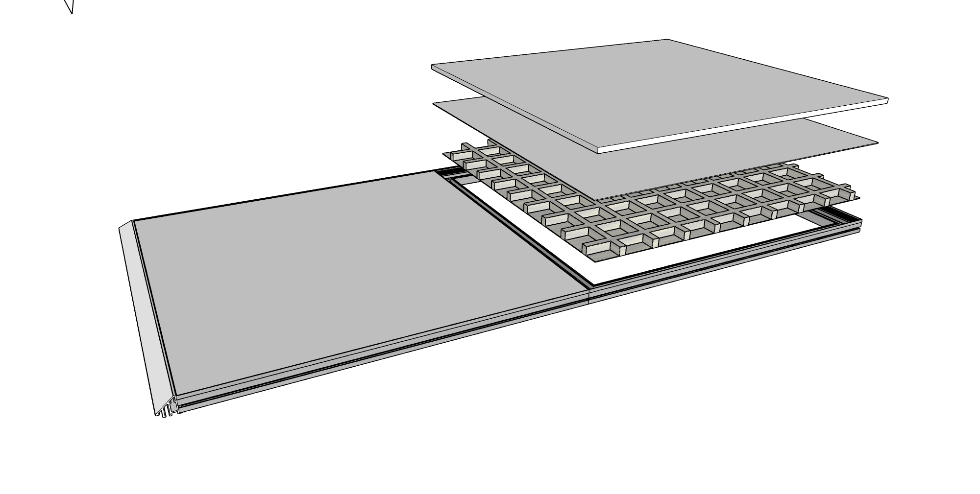 H45 Aluminum Alloy Platform （Glass)